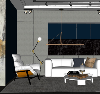 精品客厅设计家具模型 (22)